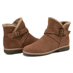 New Earth Shoes Hutton Water Repellent Round Toe Casual Booties Medium Natural