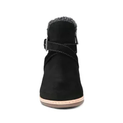 Discount Earth Shoes Hutton Water Repellent Round Toe Casual Booties Black