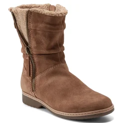 Hot Earth Shoes Hyland Water Repellent Round Toe Flat Casual Booties Medium Natural