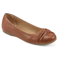 Earth Shoes Jacci Lightweight Round Toe Slip-on Dress Flats Medium Brown