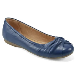 Earth Shoes Jacci Lightweight Round Toe Slip-on Dress Flats Dark Blue