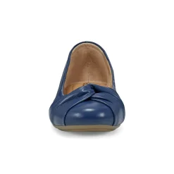 Earth Shoes Jacci Lightweight Round Toe Slip-on Dress Flats Dark Blue