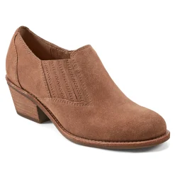 Sale Earth Shoes Jalin Block Heel Slip-on Casual Booties Medium Brown