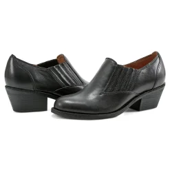 Online Earth Shoes Jalin Block Heel Slip-on Casual Booties Black