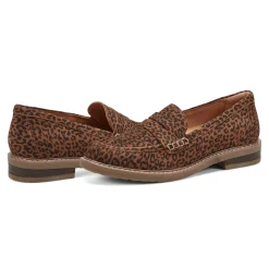 Sale Earth Shoes Javas Round Toe Casual Slip-on Loafers Leopard