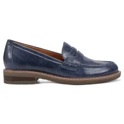 Hot Earth Shoes Javas Round Toe Casual Slip-on Loafers Dark Blue