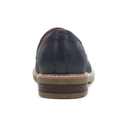 Discount Earth Shoes Jayde Knotted Loafers Dark Blue Leather