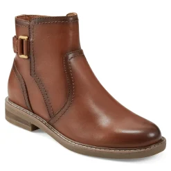 Hot Earth Shoes Jenna Round Toe Casual Booties Dark Natural