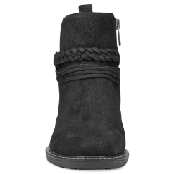 Outlet Earth Shoes Jeno Round Toe Casual Booties Black