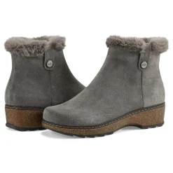 Hot Earth Shoes Kim Cold Weather Round Toe Casual Booties Dark Gray
