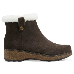 New Earth Shoes Kim Cold Weather Round Toe Casual Booties Dark Brown
