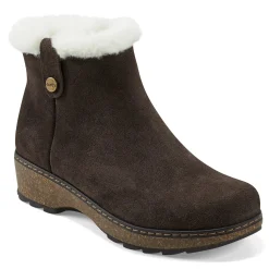 New Earth Shoes Kim Cold Weather Round Toe Casual Booties Dark Brown