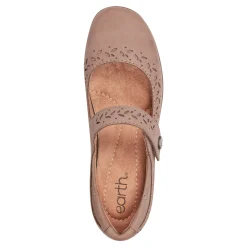 Outlet Earth Shoes Kinsey Mary Jane Casual Flats Taupe