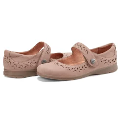 Outlet Earth Shoes Kinsey Mary Jane Casual Flats Taupe