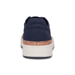 New Earth Shoes Knight Round Toe Lace-up Casual Sneakers Dark Blue