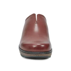 Outlet Earth Shoes Kolia Round Toe Slip-on Casual Clogs Medium Brown