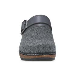 Hot Earth Shoes Kulla Slip-on Round Toe Casual Clogs Medium Gray