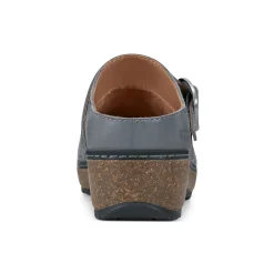 Hot Earth Shoes Kulla Slip-on Round Toe Casual Clogs Medium Gray