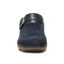 Best Earth Shoes Kulla Slip-on Round Toe Casual Clogs Dark Blue