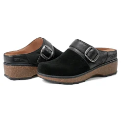 Clearance Earth Shoes Kulla Slip-on Round Toe Casual Clogs Black