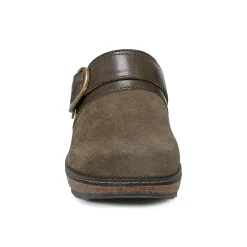 Outlet Earth Shoes Kulla Slip-on Round Toe Casual Clogs Dark Green