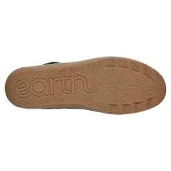 Earth Shoes Lady Perforated Slip-On Ballet Flat Dark Blue
