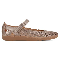 Earth Shoes Lady Perforated Slip-On Ballet Flat Gold