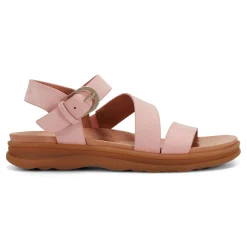 Earth Shoes Lainey Casual Strappy Round Toe Flat Sandals Light Pink