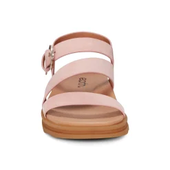 Earth Shoes Lainey Casual Strappy Round Toe Flat Sandals Light Pink