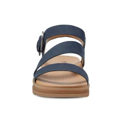 Online Earth Shoes Lainey Casual Strappy Round Toe Flat Sandals Medium Blue