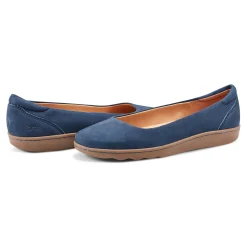 Discount Earth Shoes Landen Round Toe Casual Flats Dark Blue
