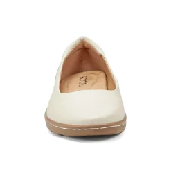 Best Earth Shoes Landen Round Toe Casual Flats Ivory
