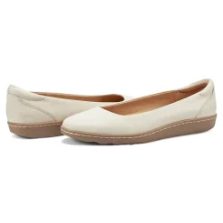 Best Earth Shoes Landen Round Toe Casual Flats Ivory