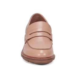 Hot Earth Shoes Lindy Almond Toe Casual Slip-on Penny Loafers Light Natural
