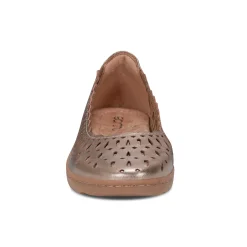 Online Earth Shoes Luna Round Toe Casual Slip-on Ballet Flats Gold