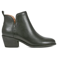 Online Earth Shoes Marisole Block Heel Slip-on Casual Booties Black