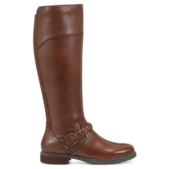 Clearance Earth Shoes Mira Round Toe High Shaft Casual Boots Medium Brown