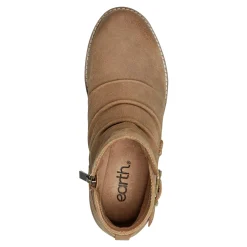 Outlet Earth Shoes Naira Round Toe Ruched Casual Booties