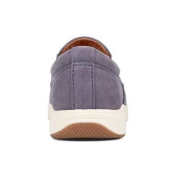Outlet Earth Shoes Nel Laser Cut Round Toe Casual Slip-on Sneakers Blue