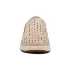 Best Earth Shoes Nel Laser Cut Round Toe Casual Slip-on Sneakers Light Natural