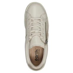 Hot Earth Shoes Netta Round Toe Casual Lace-up Sneakers Light Natural