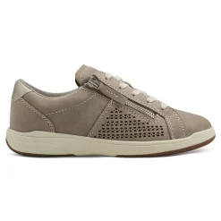 Discount Earth Shoes Netta Round Toe Casual Lace-up Sneakers Silver