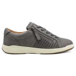 Outlet Earth Shoes Netta Round Toe Casual Lace-up Sneakers Medium Gray