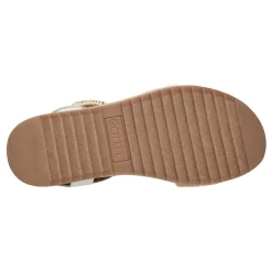New Earth Shoes Padma Square Toe Platform Casual Sandals Ivory