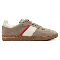 Best Earth Shoes Penny Lace-Up Sneakers Taupe Suede