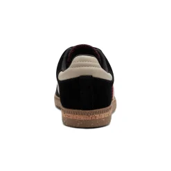 New Earth Shoes Penny Lace-Up Sneakers Black Suede