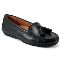 Best Earth Shoes Raquel Slip-on Casual Flat Tassel Loafers Black