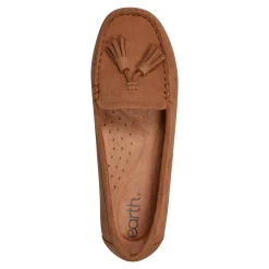 New Earth Shoes Raquel Slip-on Casual Flat Tassel Loafers Medium Natural