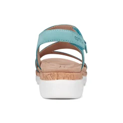 New Earth Shoes Roni Casual Strappy Flat Sandals Turquoise