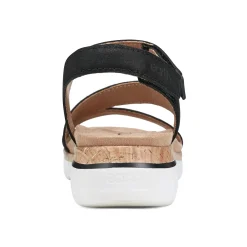 New Earth Shoes Roni Casual Strappy Flat Sandals Black